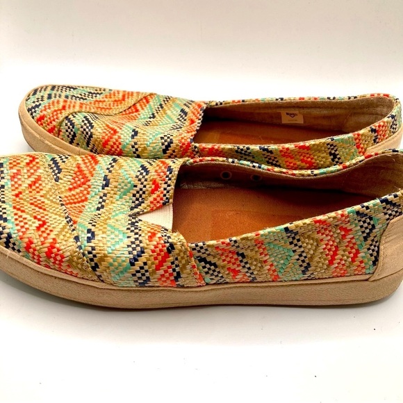 TOMS Avalon Slipon Woven Ankle High Fabric flat shoe womens size 8.5 - Picture 6 of 7